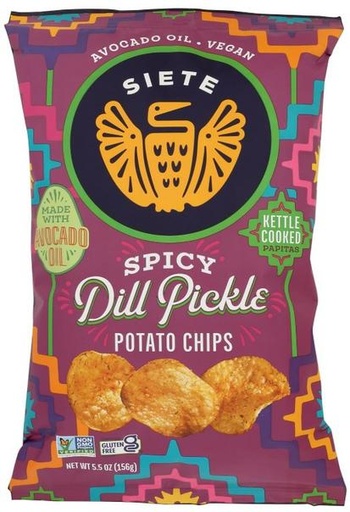 [358916] Siete Spicy Dill Pickle Potato Chips 5.5oz