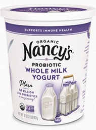 Nancy's Organic Probiotic Whole Milk Yogurt 32 oz