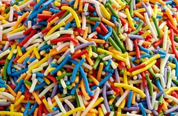 Rainbow Crunchies Sugar Strand Sprinkles