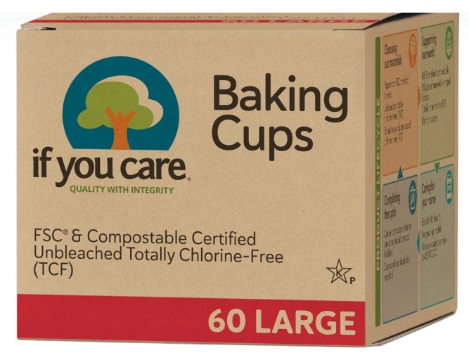 Unbleached Large Cupcake Wrappers 