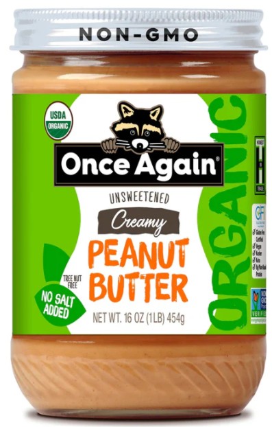 Organic Peanut Butter, Creamy 