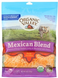 Organic Mexican Shredded Cheese 