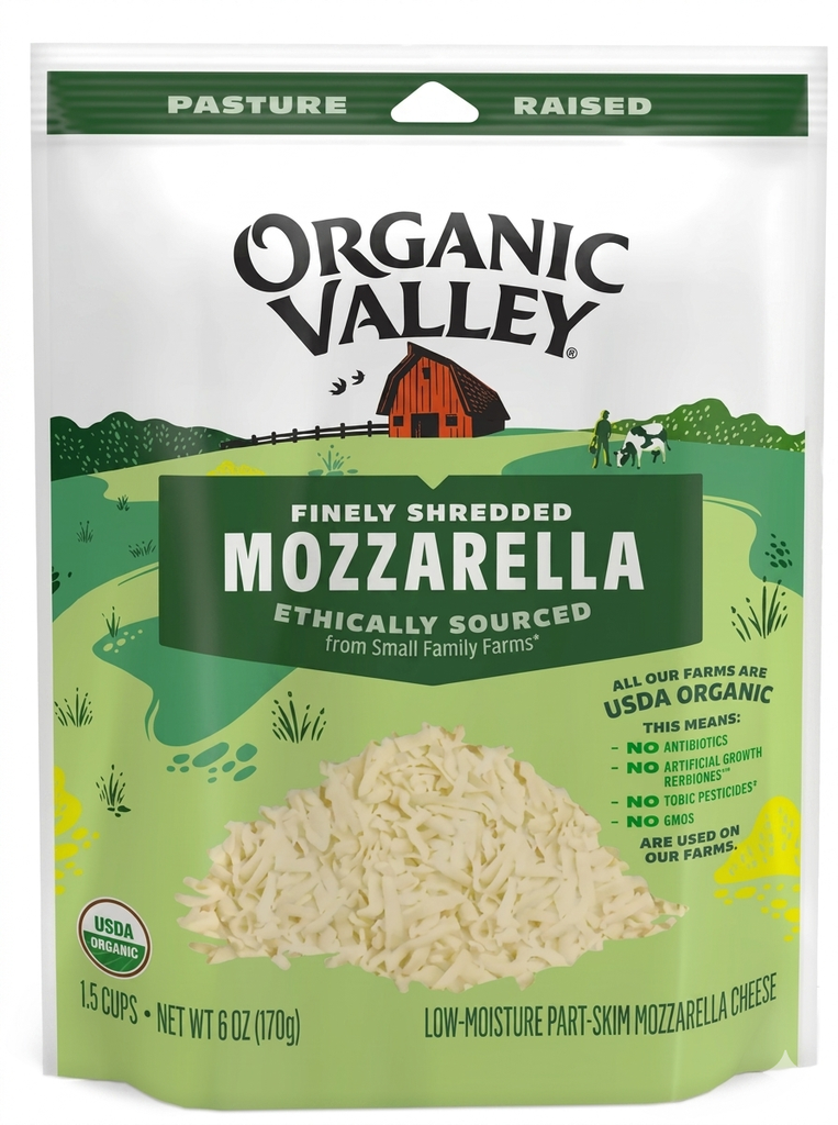 Organic Shredded Mozzarella