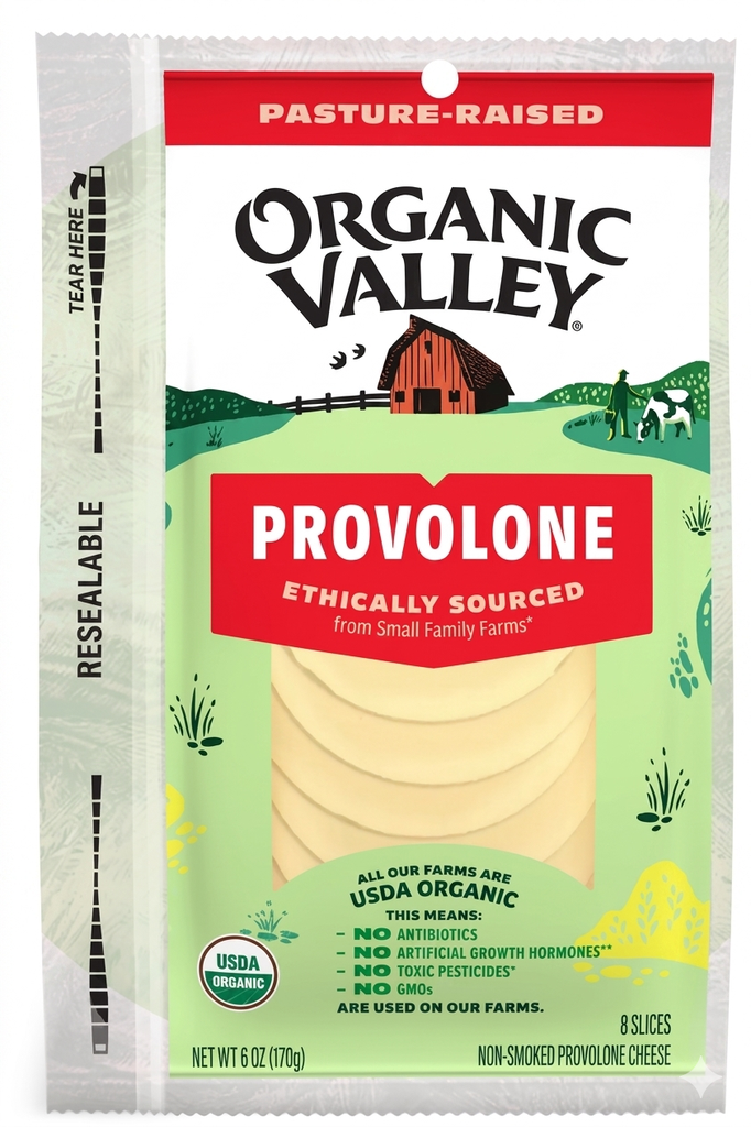 Organic Sliced Provolone 