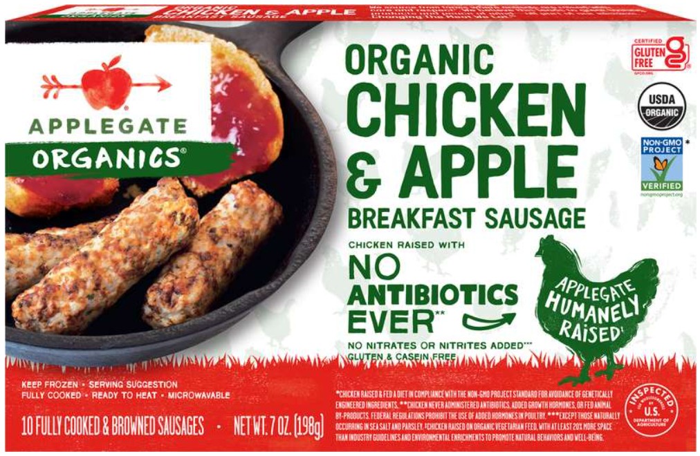 Organic Apple Breakfast Sausage 