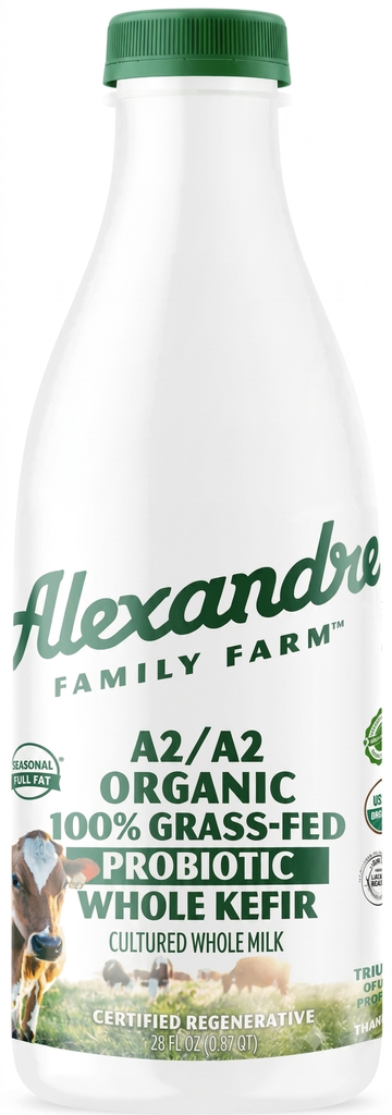A2/A2 Organic 100% Grass-fed Whole Probiotic Kefir