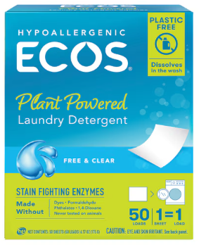 [198809] Liquidless Laundry Detergent 50 sheets (Free & Clear)