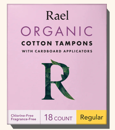 Organic Cotton Tampons (Cardboard Applicator)