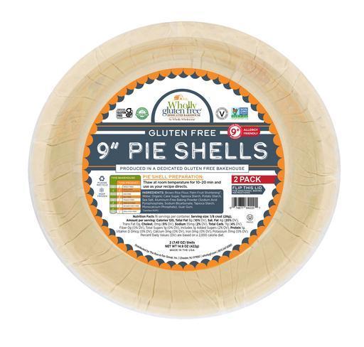 Organic Frozen Pie Shells Gluten Free (2pk 9in) 