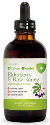 Raw Elderberry and Honey Sambucus Syrup