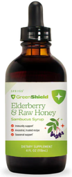 Raw Elderberry and Honey Sambucus Syrup