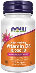 Vitamin D-3 5,000 IU, 120 Softgels