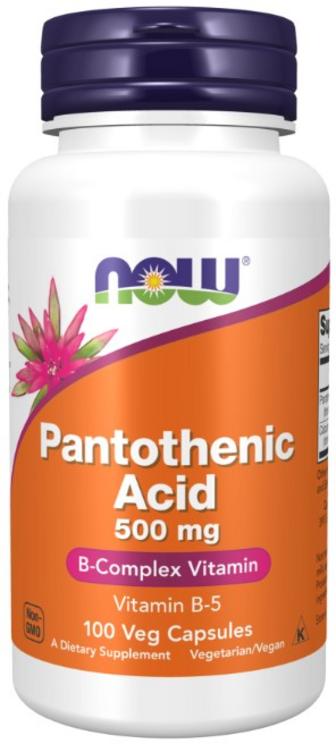 Pantothenic Acid 500mg, 100caps