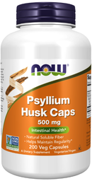 Psyllium Husk 500 mg, 200 Caps