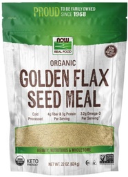 Organic Golden flax seed meal 22 oz