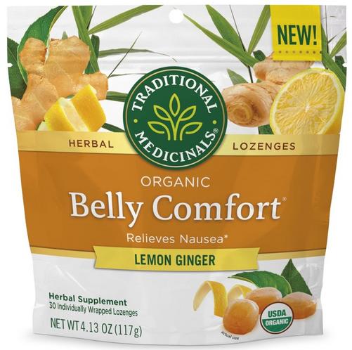Organic Belly Comfort Herbal Lozenges 30 ct