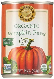 Organic Canned Pumpkin, 15 oz