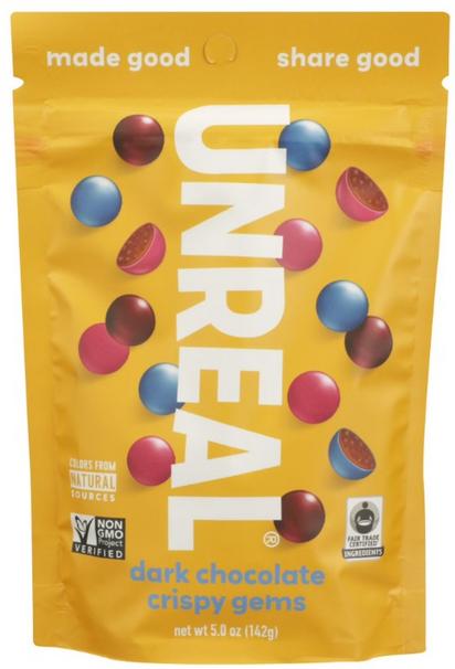 Unreal Crispy Gems - Dark Chocolate