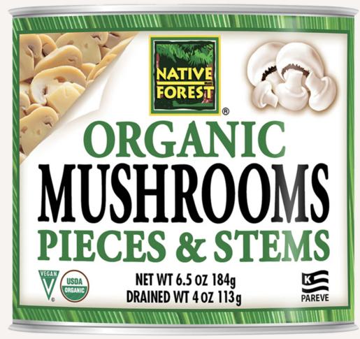 Organic Mushroom Stem & Pcs 4oz