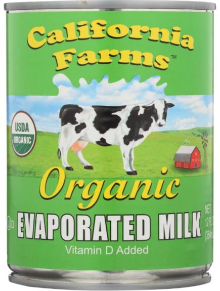 Organic Evaporated Milk 12oz