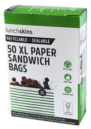 Compostable Paper Quart (XL) Sandwich Bags