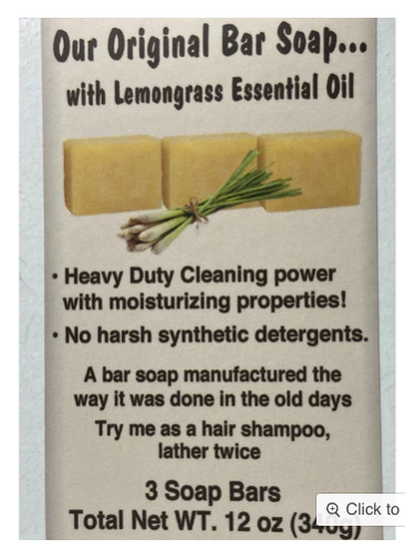 Lemongrass Soap-Bag