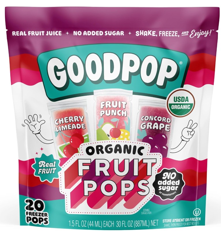 Organic Freezer Pops 20 ct