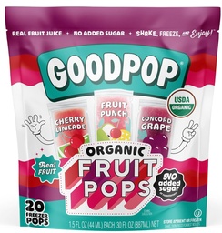 Organic Freezer Pops 20 ct