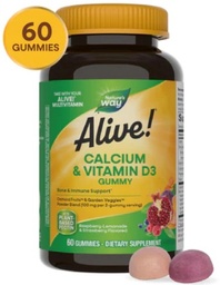 Alive! Calcium + D3 Gummies 