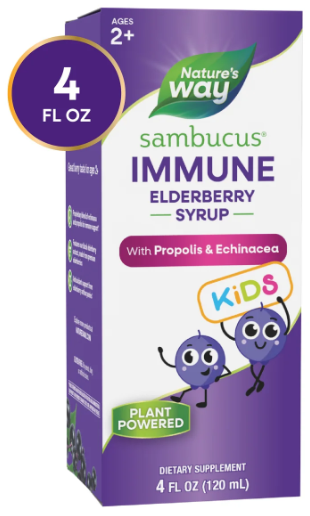 Sambucus Kids Cough Relief + Immune Elderberry Syrup