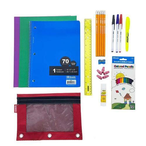 School Supply Kit 22pc. 