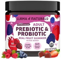 Adults Prebiotic & Probiotic Gummies 60 ct (Mixed Berry)