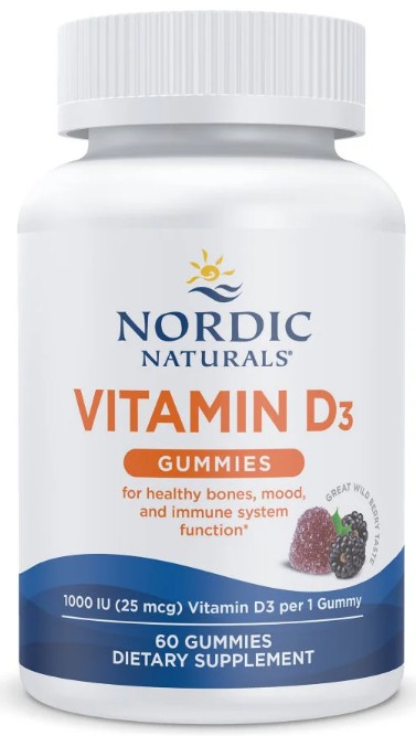 Vitamin D3 Gummies-Wild Berry, 60 ct