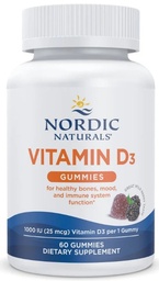 Vitamin D3 Gummies-Wild Berry, 60 ct
