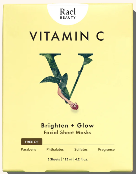Rael Vitamin C Facial Sheet Masks 5 ct