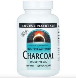 Charcoal 260mg 100 Caps 