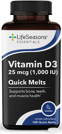 Vitamin D3 1000 IU Quick Melts 100 ct