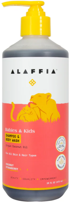 Coconut Strawberry Shampoo/body wash for babies 16oz