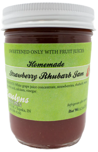 [930021] Strawberry Rhubarb jam, 8 oz