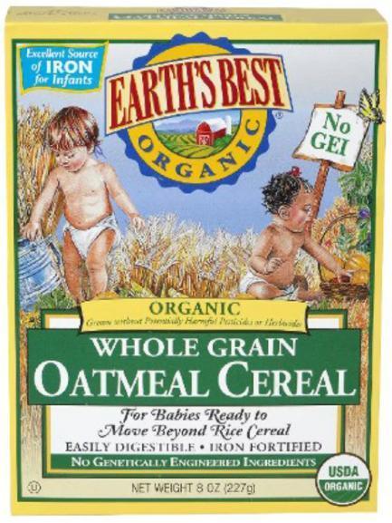 Earth's Best Organic Whole Grain Baby Cereal 8oz