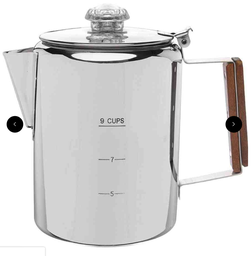 Bozeman Camping Percolator, 9 Cup 