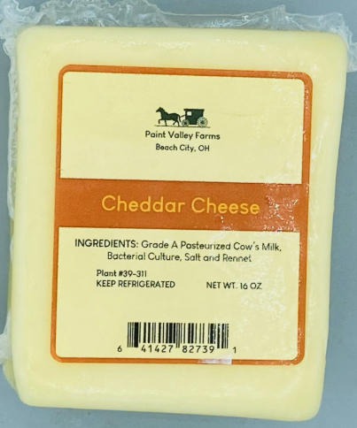 Paint Valley Farms Shredded Cheddar 16oz