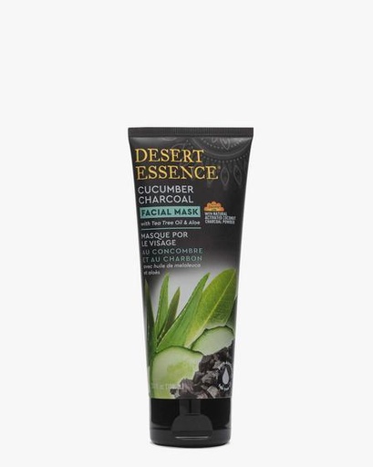 [111253] Desert Essence Cucumber Charcoal Face Mask 3.4oz 