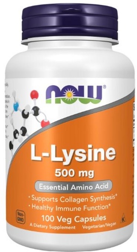 [150110] L-Lysine 500mg, 100 caps