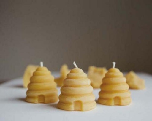 [200372] Beehive Beeswax Candle - 3pk