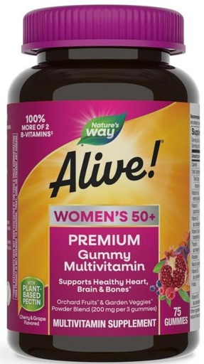 [550780] Alive Women 50+ Multi, 75 Gummies