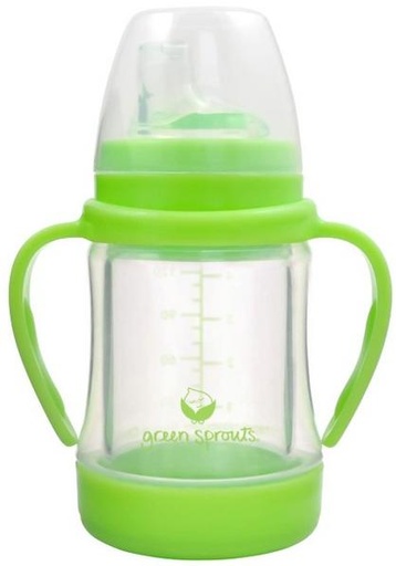 [770644] Glass and Sprout Sip & Straw 4oz - Lime 