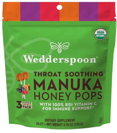 [779165] Wedderspoon manuka honey pops 24ct
