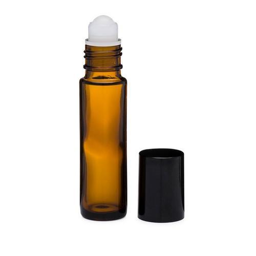 [800211] Amber Glass Roll On Bottle, 10 ml