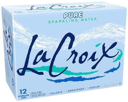 [L71541] La Croix - Pure Unflavored Sparkling Water, 12 pk